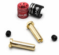Das Speed 24K Low Profile 2mm Lipo Plugs & +/- tabs  (1 pair)