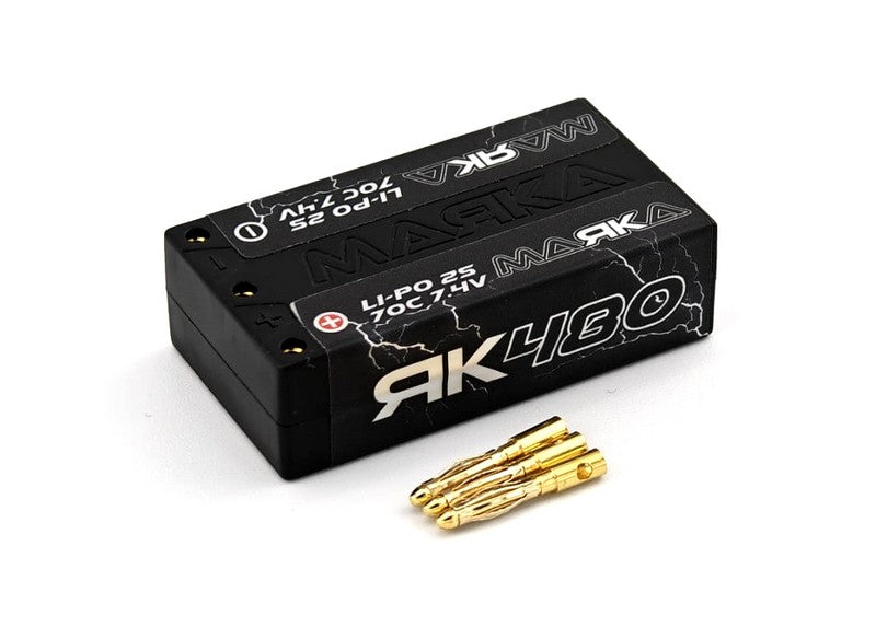 MRK-LI480HD Marka Racing Lipo 2S 7.4V 480mAh 70C Hard-case Battery